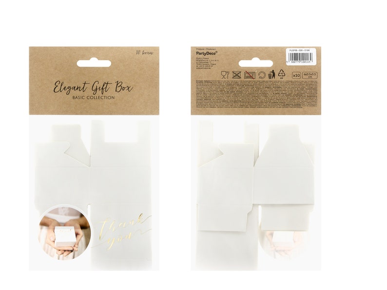 Small Gold Thank You Boxes Set of 10 Gold Thank You Boxes Etsy UK