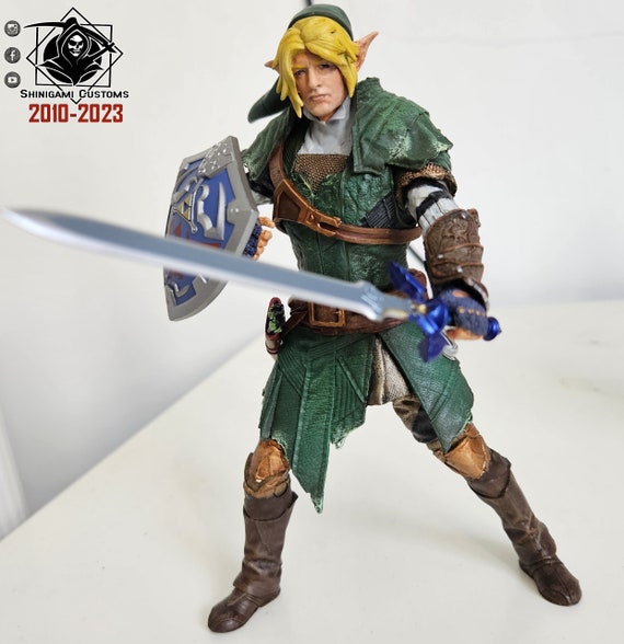 Link Legend of Zelda Custom Action Figure by Shinigami Customs 3d Nintendo Ganondorf Etsy