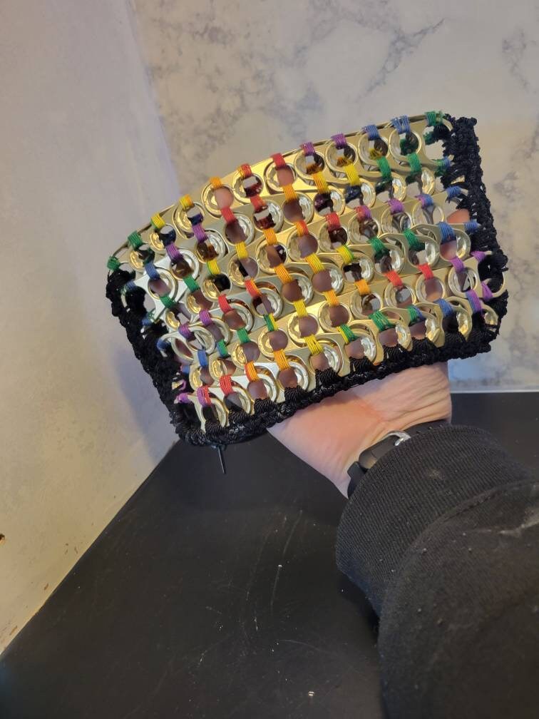 Crochet Clutch, Upcycled Wallet Women, Zero Waste Gifts, Unique Gift ...