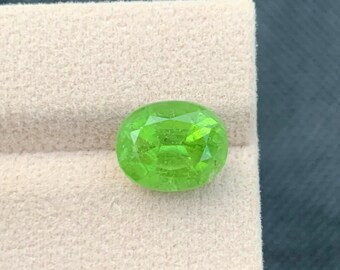 6.67ct Natural Peridot Oval Cushion Cut Bright Green Loose Stone