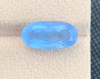 7.87Ct Oval Cut Goshenite Beryl Gemstone | Blue Beryl | Jewelry Making Supply