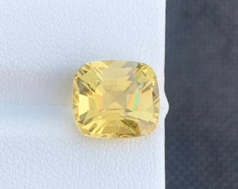 Natural Citrine 5.40ct Cushion Cut Gemstone | Honey Yellow Loose Stone | November Birthstone Jewelry Supply