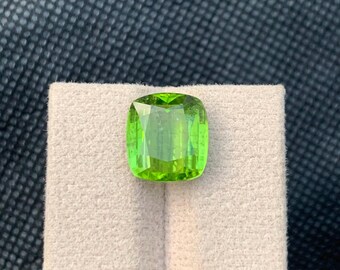 Natural Peridot 7.48ct Loose Gemstone Green August Birthstone Jewelry Making