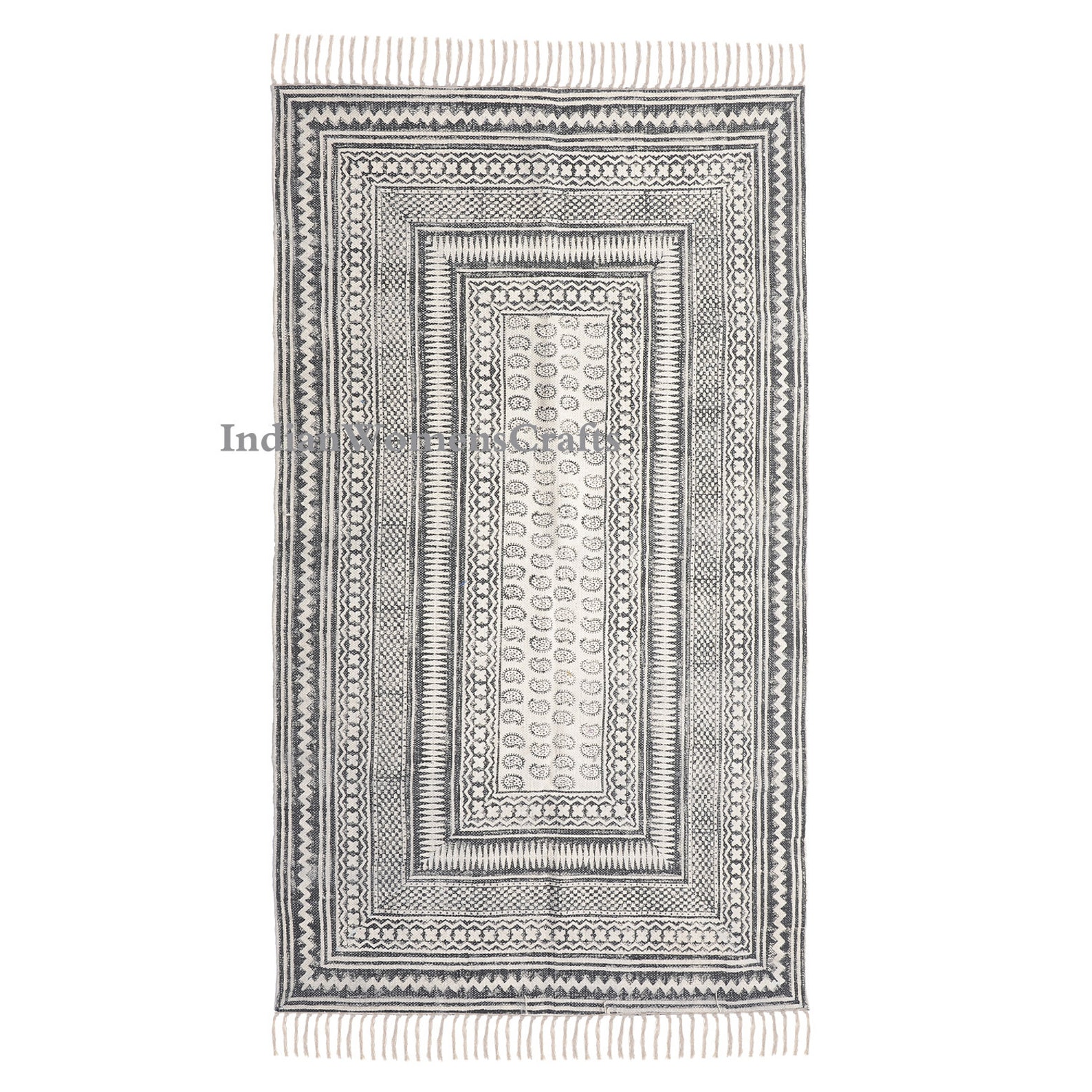 6x9 Feet Handmade Block Printed Rug / Rug Runner / Carpet / Etsy