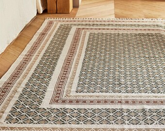 Indian for Hallways Or Living Room by SALAWAS DURRY UDHYOG. Cotton Rug 3X5 Ft Cotton Hand Woven Dhurrie Rug Carpet Design Kilim Rug Light Red Border Colorful Rug Floor Runner Rug Indian for Hallways Or Living Room by SALAWAS DURRY UDHYOG. Cotton Rug 3X5 Ft Cotton Hand Woven Dhurrie Rug Carpet Design Kilim Rug Light Red Border Colorful Rug Floor Runner Rug