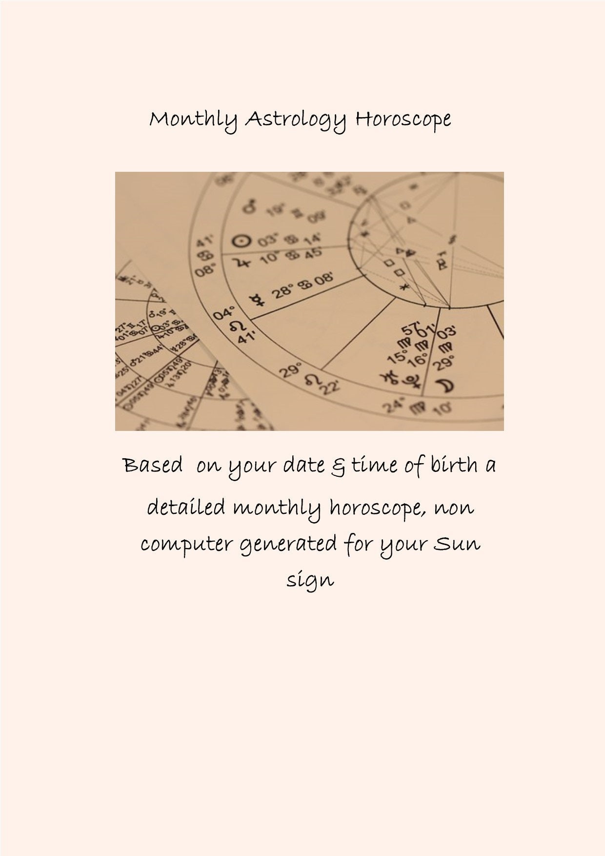 12 Mois Astrologie Personnelle Horoscope E-Book, 30 Pages, Horoscopes, Astrologie, Natal Chart Readi