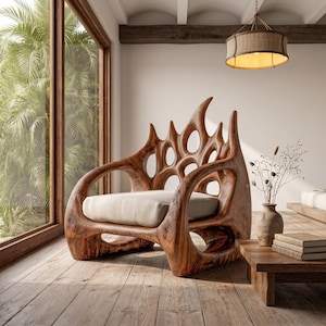 Wood hand chair