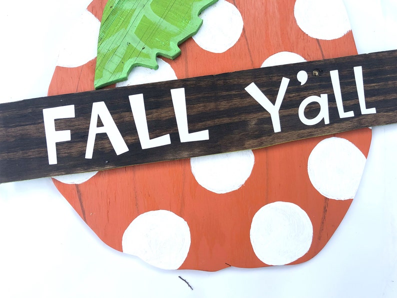 Farmhouse Pumpkin Fall door hanger halloween door decor Fall Y/'all Door Hanger Halloween door hanger halloween decorations