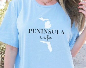 Snow Birds, Florida T-shirt, Michigan T-shirt, Retirement shirt, Retiree, Peninsula Life, Snow hater Gift, Funny Gift T-shirt