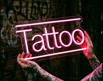 Tattoo Neon Sign, Ink Studio Neon Sign, Tattoo Shop Neon Sign