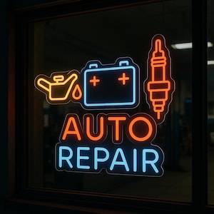 Leuchtreklame - Beleuchten Sie Werkstatt oder Mechaniker-Werkstatt mit benutzerdefiniertem Neonlicht für Werkstatt oder Man-Cave