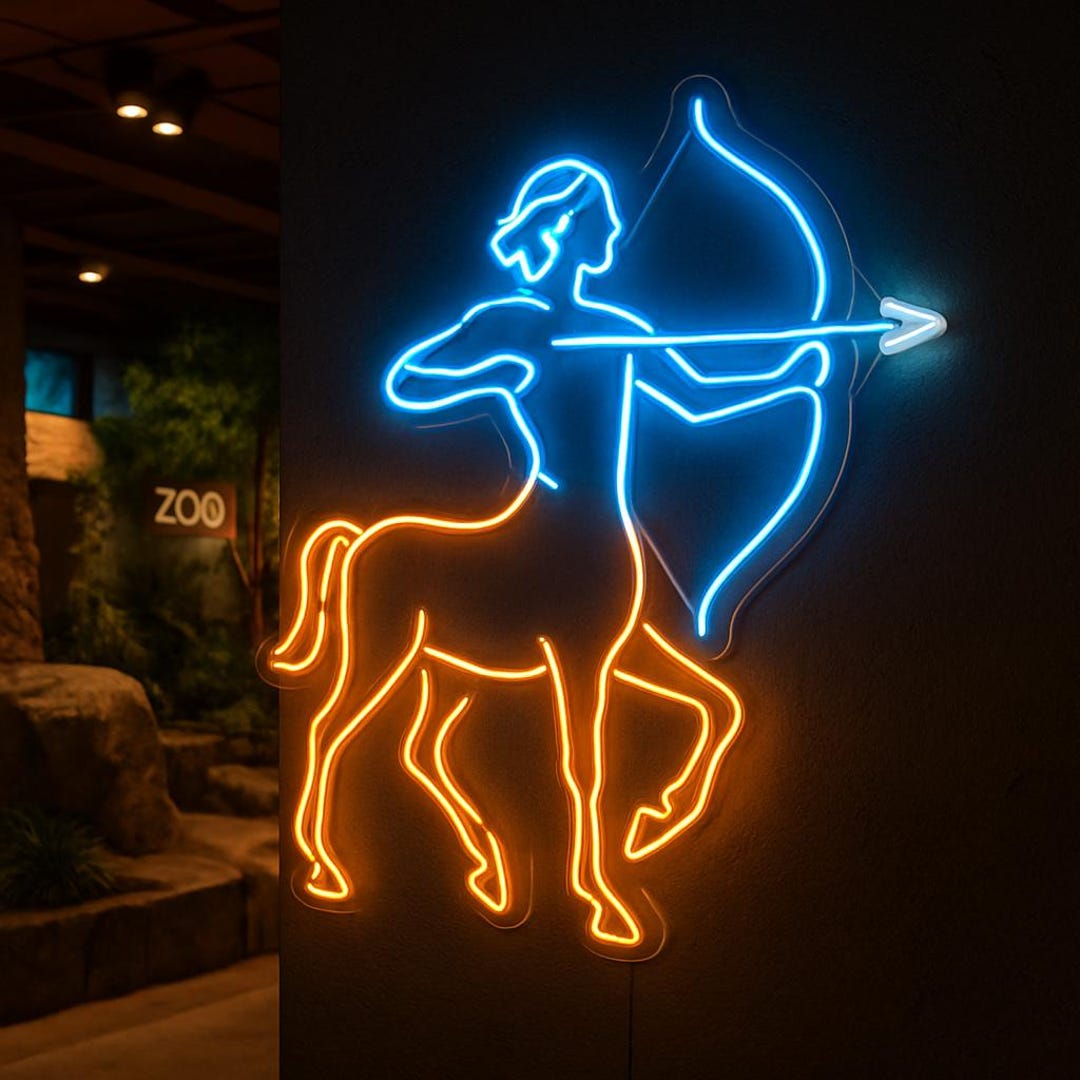 Centaur Neon Sign – Mythical Creature Neon Light for Fantasy Room ...
