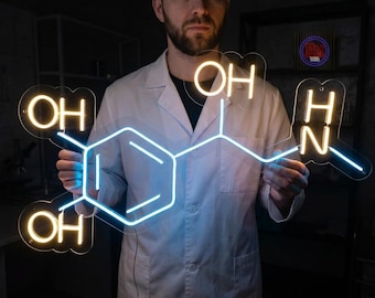 ★CHEMISTRY/10th Anniversary Tour-neon Chemical Formula Neon Sign, Chemical Formula Wall Decor, Chemistry