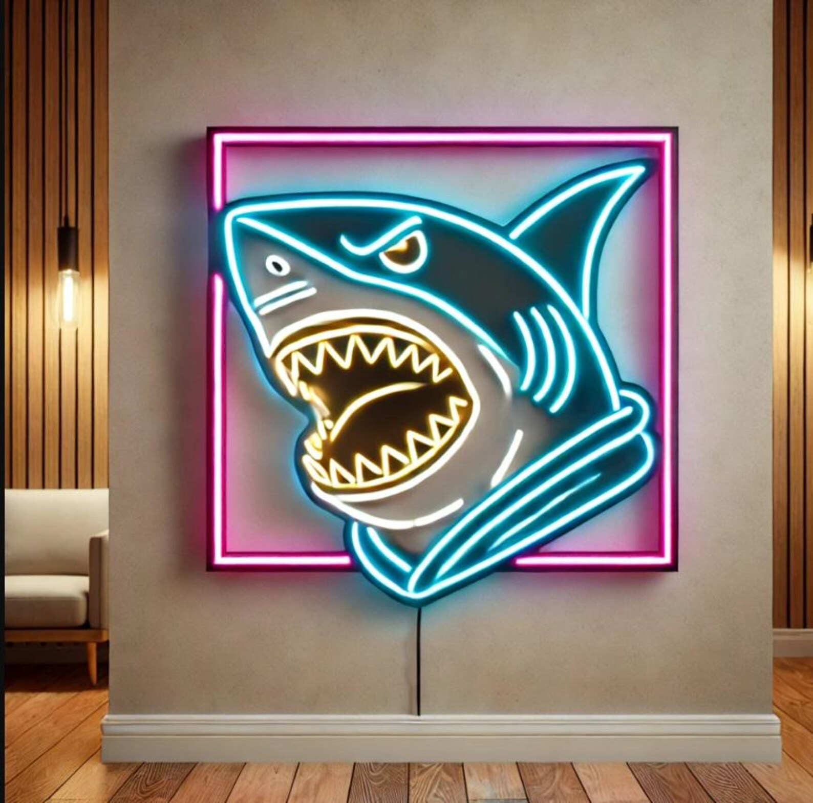 Shark Led Sign Shark Neon Sign, Neon Hammerhead Sign, Whale Shaped Neon Sign,n Light ...