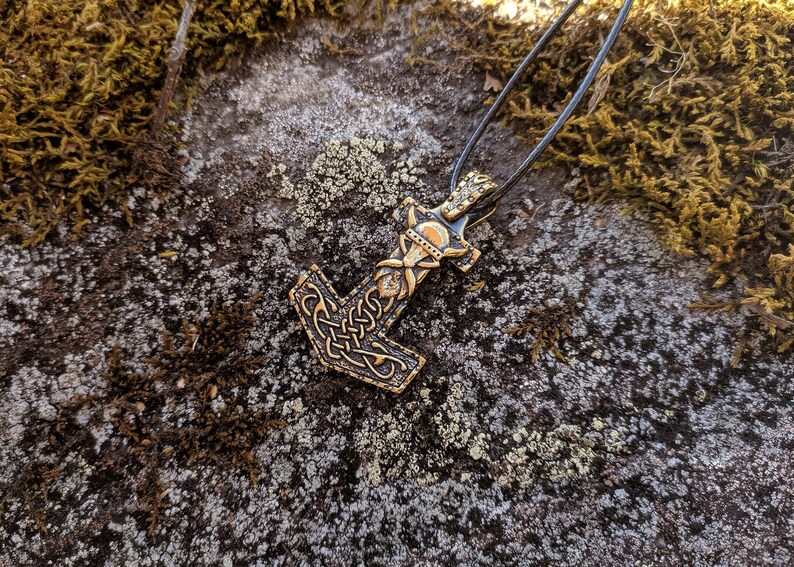 Pagan Pendant Thor/'s Hammer face of god