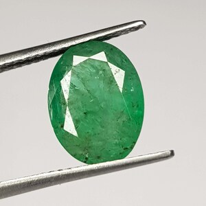 Certified | 10.9X8.2 Emerald Oval | 2.65 Cts | Zambian Emerald | VIvid Green | For Making Jewelry | 100% Natural | May Birthstone |