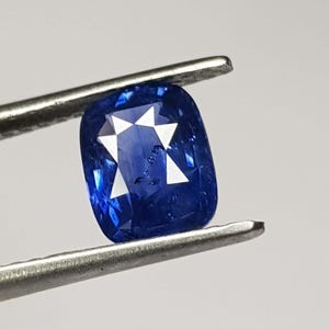 AAA Flawless Ceylon Royal Blue Sapphire Loose Cushion Gemstone Cut Ceylon Cut Sapphire Cut,Top Quality Jewelry Making Tools&Ring Raw 6.8X5.5