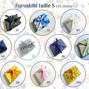 Furoshiki upcyclé Emballage cadeau réutilisable en tissu image 2