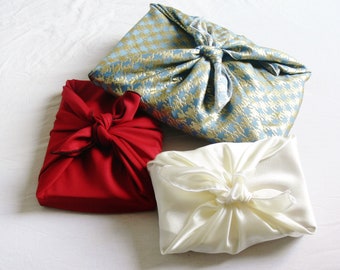 Upcycled Furoshiki - Reusable cloth gift wrapper