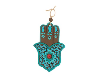 Hamsa Arabesque 3 Fish – Small