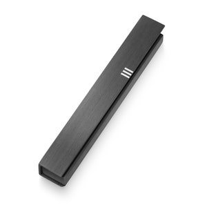 垂直レーザーカット建築メズーザ - 12 cm スクロール 4.7 インチ。ステンレススチール製メズーザ