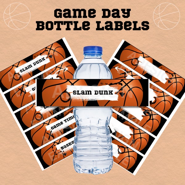 Basketball Water Bottle - Etsy