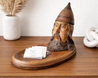 Vintage houten dienblad en doos jaren 50