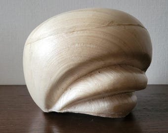 Beret Millinery Hat Block 90s vintage plastic supplies Wood form Antique mold