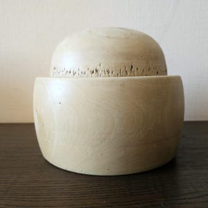 Millinery Hat Block vintage wooden supplies Wood form Antique mold