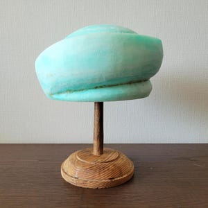 Millinery Hat Block 90s vintage plastic supplies Wood form Antique mold