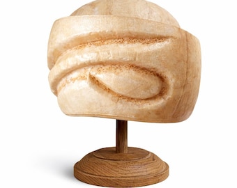 Baret modevak hoedenblok jaren 90 vintage plastic benodigdheden Houten vorm Antieke mal