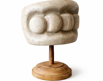 Hoedenblok jaren 90 vintage plastic benodigdheden Houten vorm Antieke mal