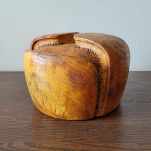 Man Millinery Hat Block vintage wooden supplies Wood form Antique mold