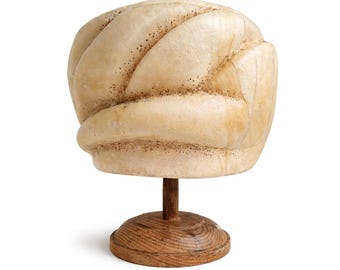 Baret modevak hoedenblok jaren 90 vintage plastic benodigdheden Houten vorm Antieke mal