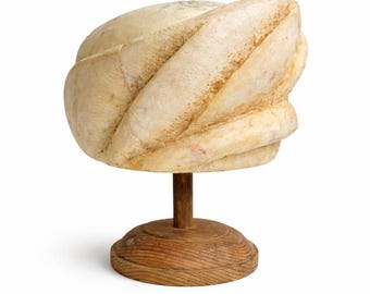 Baret modevak hoedenblok jaren 90 vintage plastic benodigdheden Houten vorm Antieke mal