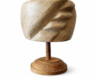 Kubanka modevak hoedenblok jaren 90 vintage plastic benodigdheden Houten vorm Antieke mal