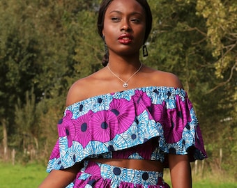 off shoulder kitenge designs