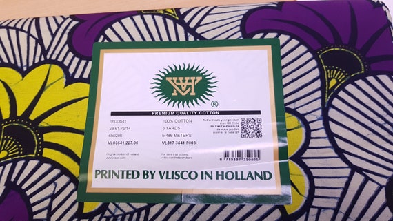 Vlisco Wax Hollandais PURPLE WEDDING FLOWERS African Wax - Etsy