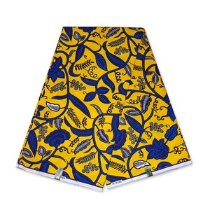 Wax Print, Fabric From Tanzania, African Fabric, Wax Print, Cotton Fabric  Patterned, African Fabric: Kitenge fish 