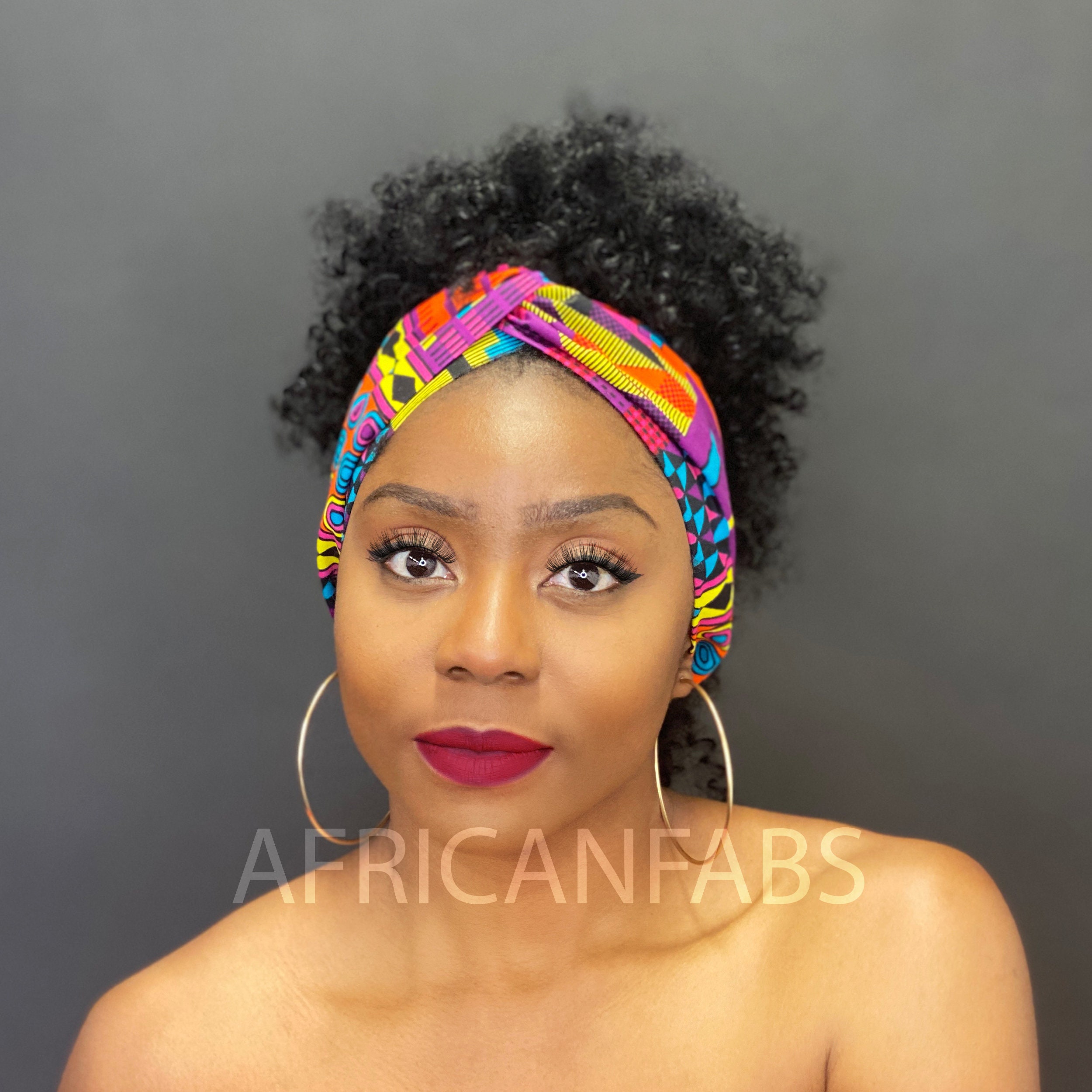 Bandeau imprimé africain - Enfants - Accessoires pour cheveux - Bleu S –  AfricanFabs