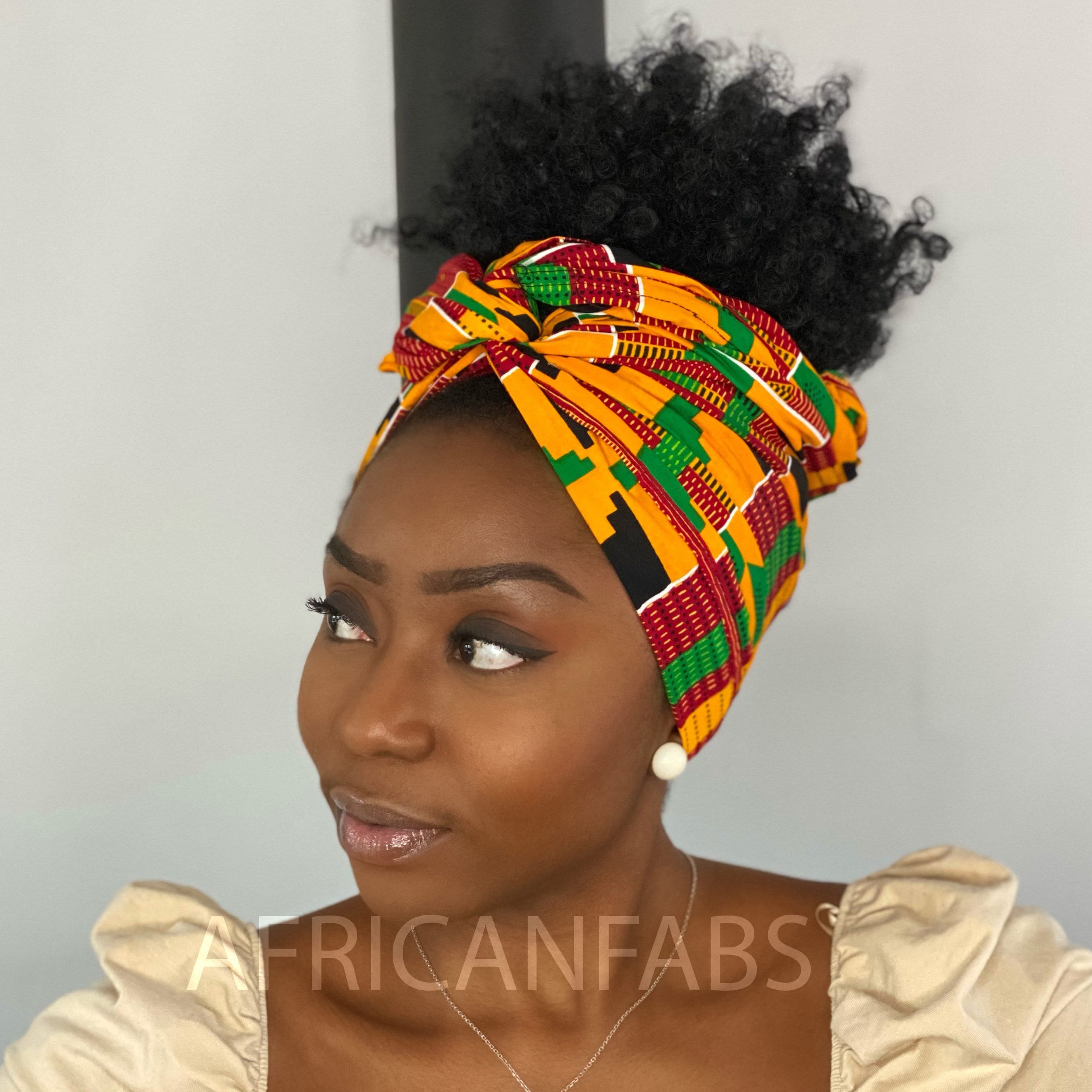 African Kente Print Fabric (Yard) Red Kente Ghana Afrocentric Cotton,  African Head Wrap, Head Tie, African Choir, African Dance, Black History