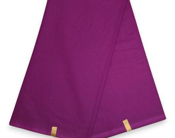 Purple Plain Fabric - Purple solid color - 100% cotton textile