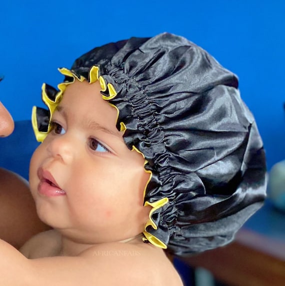 2 PCS Baby Bonnet Toddler Silk Bonnet for Kids Sleeping Cap Curly Natural  Hair S