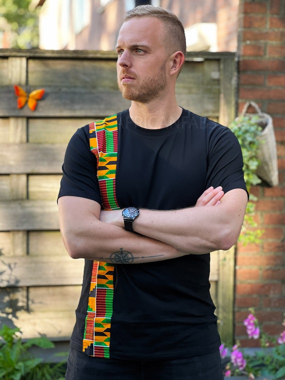 African Kente Print T shirt uomo vestibilita slim Etsy Italia