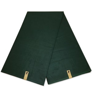 Green Plain Fabric - Green solid color - 100% cotton textile