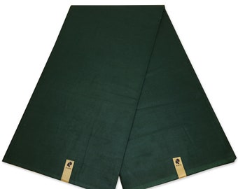 Green Plain Fabric - Green solid color - 100% cotton textile