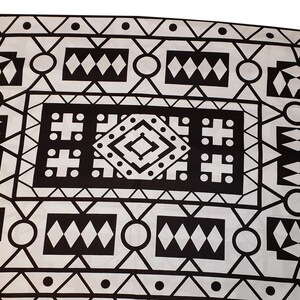 6 Yards African Black/ White SAMAKAKA Fabric ANGOLAN Print - Etsy