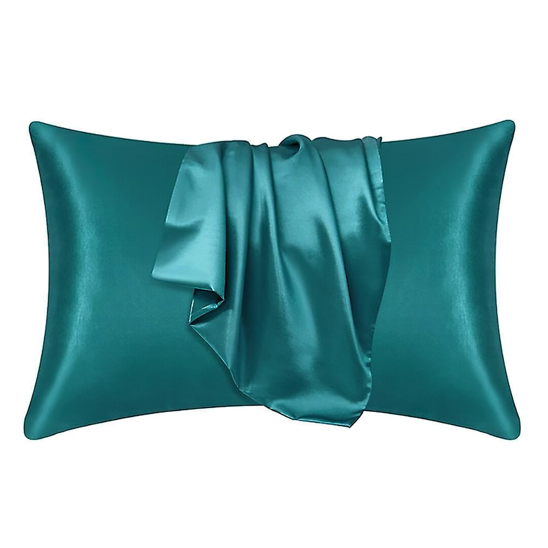 Satin Pillow Case Teal 60 X 70 Cm Standard Pillow Size Silky Satin