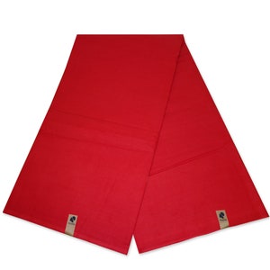 Red Plain Fabric - Red solid color - 100% cotton textile