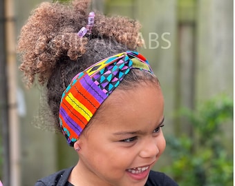 African print Twist Headband Headpiece - Kids - Hair Accessories - Multi color kente